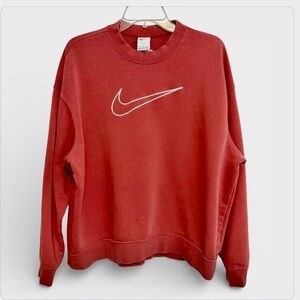Nike Women's Dri-Fit Get Fit French Terry Graphic Crewneck Sweatshirt Size Large